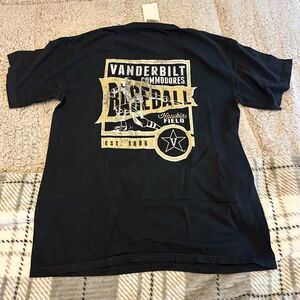 Vanderbilt Commodores Baseball Graphic Short Sleeve T Shirt Men’s L New With Tag